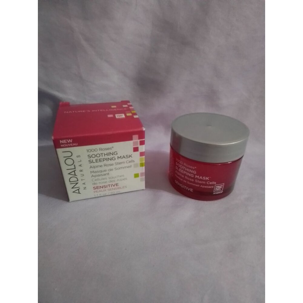 Andalou Naturals 1000 Roses Soothing Sleeping Mask 50g For Sensitive Skin